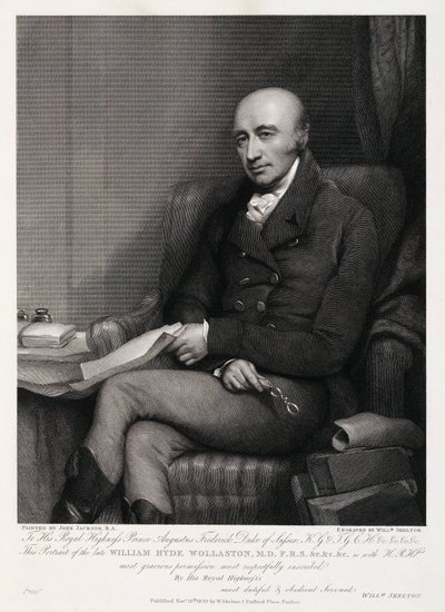 William Hyde Wollaston, englantilainen kemisti ja metallurgi, n. 1810-luku tekijältä Unbekannt