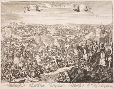 Esite Luzzaran taistelusta vuonna 1702 tekijältä Unbekannter Stecher