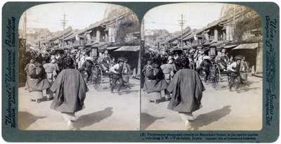 Batsumati Street, Yokohama, Japani, 1904. tekijältä Underwood and Underwood