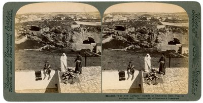 Jerusalem Damaskoksen portilta nähtynä, Palestiina, 1901. tekijältä Underwood and Underwood