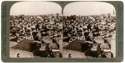 Jerusalem pohjoisesta muurista nähtynä, Palestiina, 1897. tekijältä Underwood and Underwood