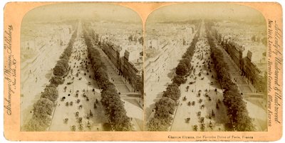 Champs Elysees, Pariisi, Ranska, 1894. tekijältä Underwood and Underwood