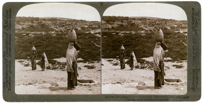 Imwas Emmauksen kylä Palestiinassa, 1900. tekijältä Underwood and Underwood