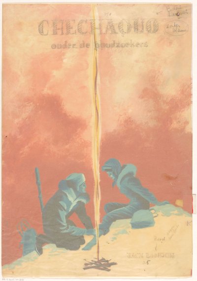 Bändisuunnittelu: Jack London, Chechaquo etsijien joukossa (Chechaquo ja vanhat ajastimet), 1958 tekijältä Unknown