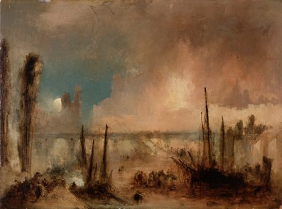 Parlamenttitalon polttaminen (6. lokakuuta 1834) tekijältä Unknown