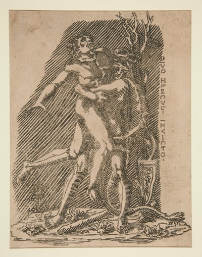 Hercules ja Antaeus tekijältä Unknown
