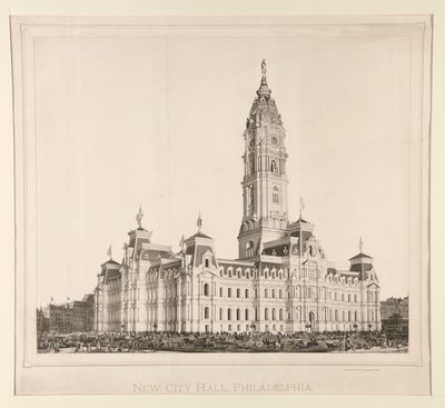Uusi kaupungintalo, Philadelphia tekijältä Unknown