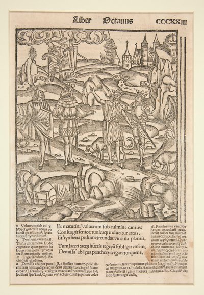 Sivu Strasbourgin Vergiluksesta, 1502 tekijältä Unknown
