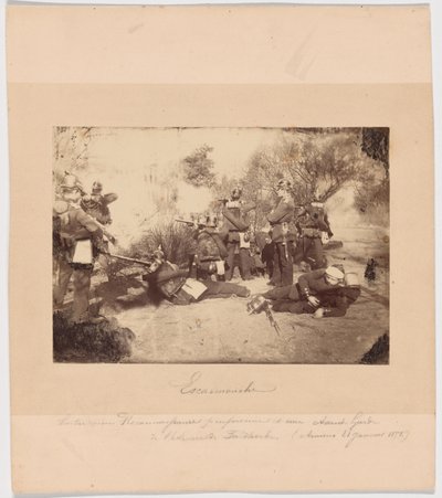 Preussilaisen tiedusteluyksikön ja Faidherben armeijan etujoukkojen välinen kahakka (Amiens, 21. tammikuuta 1871). tekijältä Unknown