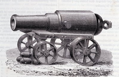 Blakely-kivääri - Blakely Canon Lontoon messuilla (1862) tekijältä Unknown artist