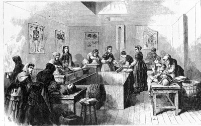 Ruumishuone Yhdysvalloissa vuonna 1890. tekijältä Unknown artist