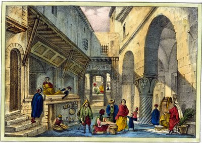 Souk Algerissa. tekijältä Unknown artist