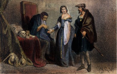 Agnes Sorel (1422-1450) (Beaute sur Marnen rouva) (Beaute-sur-Marne), joka tunnetaan nimellä "La Belle Agnes", Charles VII:n suosikki, joka konsultoi astrologia. Kaiverrus 1800-luvulta. Breran kirjasto. Milano. tekijältä Unknown artist