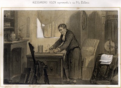 Alexandre (Alessandro) Volta (1745 - 1827) ja hänen kokemuksensa sähköakusta - "" Storia d