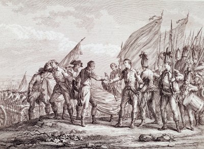Amerikan vapaussota: kenraali Burgoynen antautuminen Saratogassa tekijältä Unknown artist