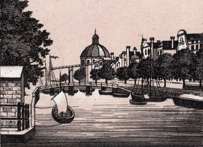 Amsterdam, Hollanti: näkymä Singelin kanavalle. kirjassa "" Maailma havainnollistaa 168 näkymää"" Päiväämätön (1800-luvun loppu) tekijältä Unknown artist