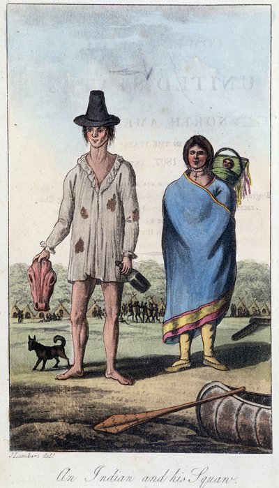 Intiaani ja hänen squaw, Kanada tekijältä Unknown artist