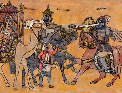 Anrar, runoilija ja soturi. ei päiväystä, maalaus tekijältä Unknown Artist