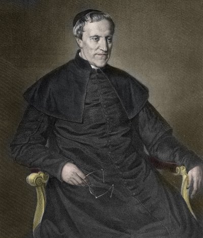 Antonio Rosmini (1797-1855), italialainen filosofi ja pappi - Italian papin ja filosofin Antonio Rosmini Serbatin (Rosmini-Serbati) (1797-1855) muotokuva "" tekijältä Unknown artist