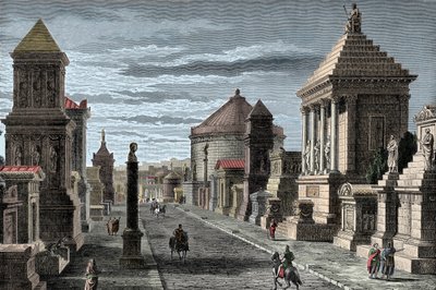 Appian Way - Via Appia a Rome - Appian Way to Rooma - tekijältä Unknown artist