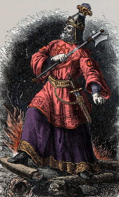 Attila Hun - Attila (395-453) Hunien kuningas tekijältä Unknown artist