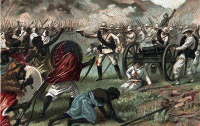 Abba Kariman taistelu (Adoua, Etiopia) Etiopian ja Italian välillä tekijältä Unknown artist