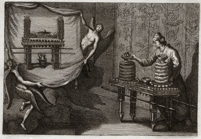 Royaumontin raamattu, Vanha testamentti: Tabernaakkelin ehdotusleipätaulukko. Kuvitus vuodelta 1811. tekijältä Unknown artist