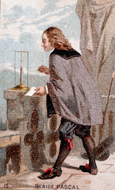 Blaise Pascal (1623 - 1662) ennen barometria tekijältä Unknown artist