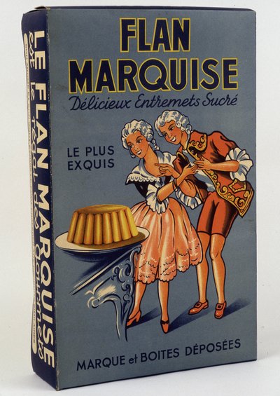 Tuotepakkaus “” Flan Marquise: Delicious sweet entremets”, n.d. 1800-luvulla tekijältä Unknown artist