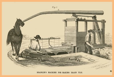 Braislins Maschine zur Herstellung von Drainagerohren von Unknown Artist