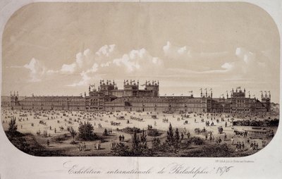 Rakennus juhlii Yhdysvaltain perustamisen satavuotisjuhlaa (1776-1876) Philadelphian kansainvälisessä näyttelyssä tekijältä Unknown artist