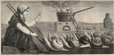 Burgundin etana - kaiverrus 1800-luvulta tekijältä Unknown artist
