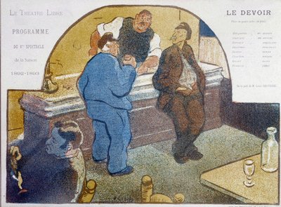 Café de Paris: sinkki - piirustus, 1800-luvun loppu, Carnavalet. tekijältä Unknown artist