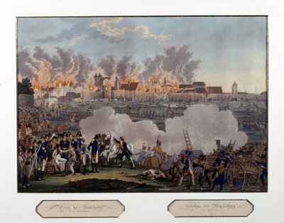 Regensburgin valloitus, Napoleonin sota, 23. huhtikuuta tekijältä Unknown artist