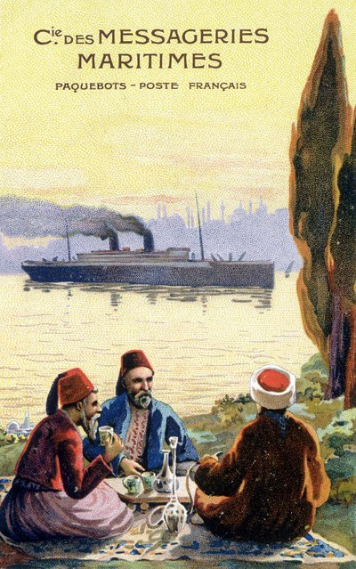 Ranskalaisen varustamon pahvi maailmanlaajuisesti. tekijältä Unknown artist