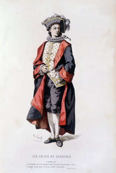 Cardenio elokuvassa "" Cardenion järjettömyyksiä "" (kirjoittaja Pichou vuonna 1629), "" ranskalaisessa teatterissa 1500- ja 1700-luvuilla ennen Molierea, Edouard Fournier. tekijältä Unknown artist