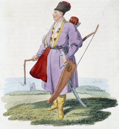 Keski-Aasian soturi, deb. 1800-luvulla tekijältä Unknown artist