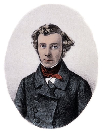 Charles-Alexis-Henri Clerel de Tocqueville (1805-59) - Muotokuva Alexis de Tocquevillestä (Alexis Charles Henri Cleral de Tocqueville) (1805 - 1859), ranskalainen historioitsija ja poliitikko. tekijältä Unknown artist