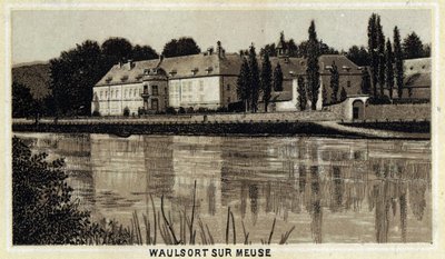 Chateau de Waulsort sur Meuse, Vallonian alue, Belgia. tekijältä Unknown artist