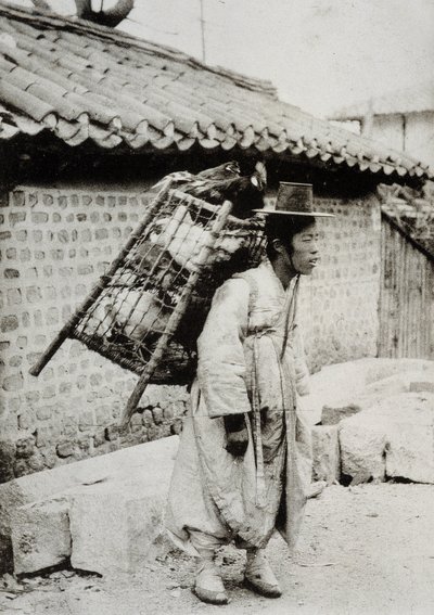 Kanakauppias, Korea, 1800-luvun loppu tekijältä Unknown artist