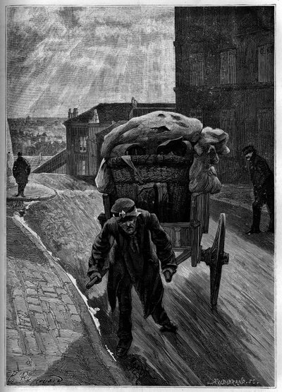 Lipasto: koirakoira, luonnostaan. Kaiverrus "The Journal of Youth" tekijältä Unknown artist
