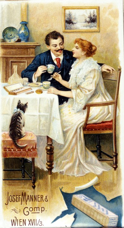 Suklaamainos "" Josef Manner & Gomp, Wien"". tekijältä Unknown artist
