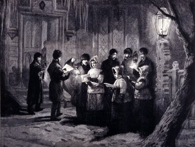 Jouluyö Kanadassa: luentoja ja rukouksia. 1800-luvun kaiverrus tekijältä Unknown artist