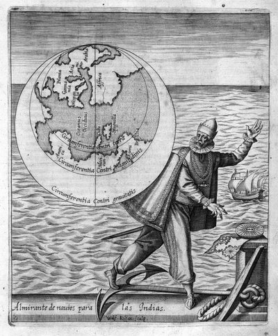 Christopher Columbus (Cristoforo Colombo) - Philoponus Honoriusin elokuvassa "Uusi Tipus uuden maailman matkan jälkeen" tekijältä Unknown artist