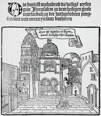 Pyhän haudan kirkko Jerusalemissa tekijältä Unknown artist