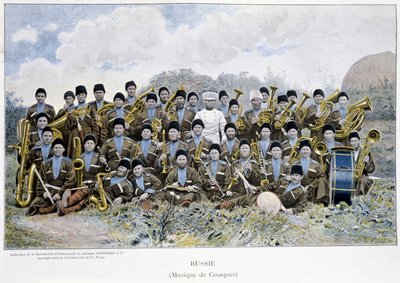 Kasakkamusiikkiyhtye Venäjällä 1800-luvulla. tekijältä Unknown artist