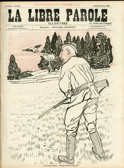 "La Libre parole illustree" -kirjan kansi. tekijältä Unknown Artist