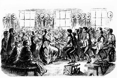 Dance Shakers. 1800-luvun kaiverrus. tekijältä Unknown artist
