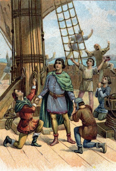 Christopher Columbus (Cristoforo Colombo) löysi Amerikan vuonna 1492. tekijältä Unknown artist