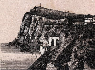 Dover, Englanti: näkymä Shakespeare Cliffille (Shakespeare Cliff Doverissa). teoksessa "" Maailma kuvaa 168 näkymää"" Päiväämätön (1800-luvun loppu) tekijältä Unknown artist